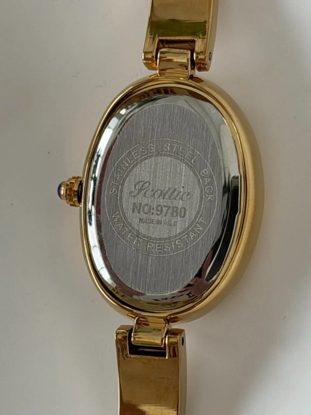 SKU0514 Retro Gold White dial Women Minimalist Watch Bracelet Stainless steel